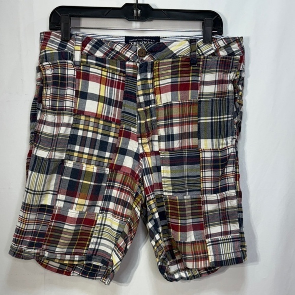 ⛓️‍💥 the new Ivy authentic Indian Madras plaid flat front shorts